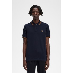 Fred Perry Shirt | Navy/Brown